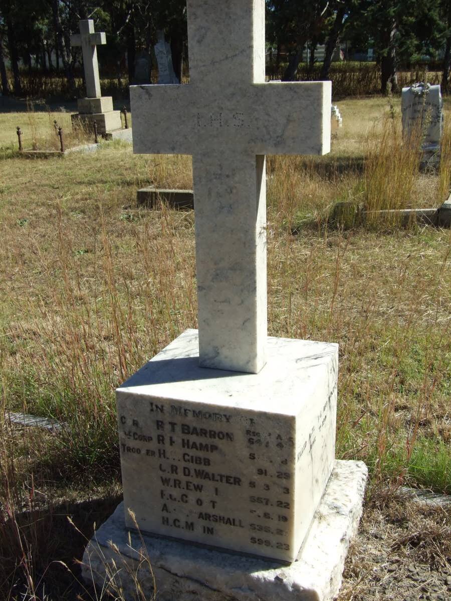 1. Memorial stone: Anglo Boer War - British soldiers