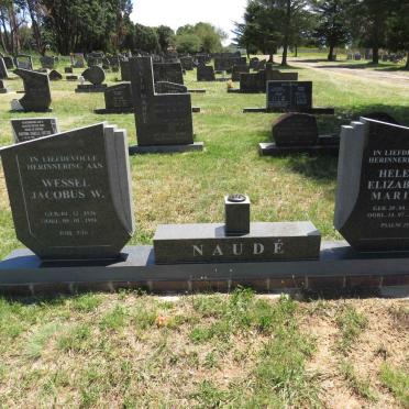 NAUDE Wessel Jacobus W. 1936-1996 & Helena Elizabeth Maritz 1940-2020