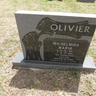 OLIVIER Wilhelmina Maria 1913-2000