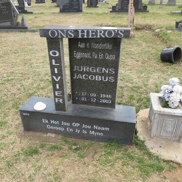 OLIVIER Jurgens Jacobus 1946-2003