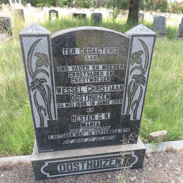OOSTHUIZEN Wessel Christiaan 1888-1959 & Hester G.N. Maria OOSTHUIZEN 1897-1978 