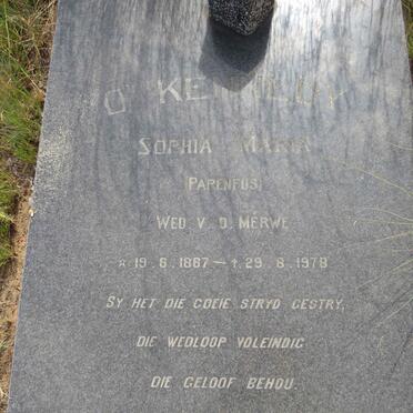O'KENNEDY Sophia Maria voorheen V.D. MERWE nee PAPENFUS 1887-1978 