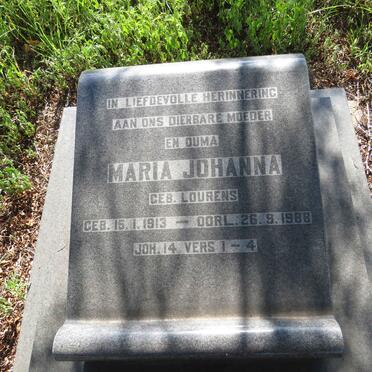 OOSTHUIZEN Maria Johanna nee LOURENS 1913-1988 _2