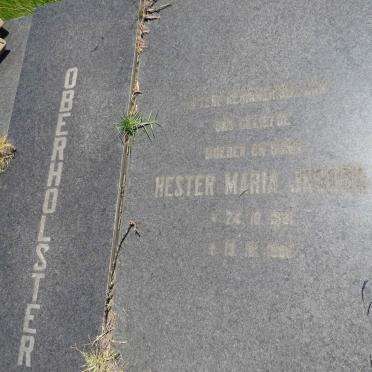 OBERHOLSTER Jan Hendrik 1903-1984 & Hester Maria Jacoba 190?-1986 _3