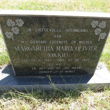 OLIVIER Margaretha Maria 1941-1993