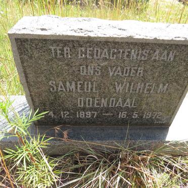 ODENDAAL Sameul Wilhelm 1897-1972