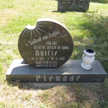 PIENAAR Duifie 1931-1993