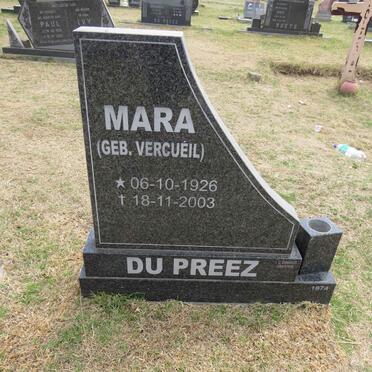 PREEZ Mara, du nee VERCUEIL 1926-2003
