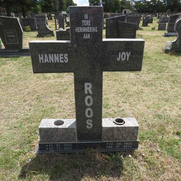 ROOS Hannes 1932-2006 & Joy 1934-2014