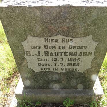 RAUTENBACH B.J. 1885-1958