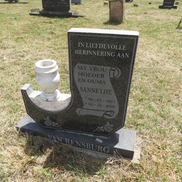 RENSBURG Sannetjie, van 1931-2008