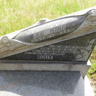 ROUX Louis Petrus 1923-1959