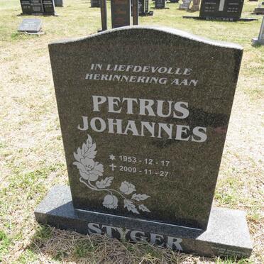 STYGER Petrus Johannes 1953-2009
