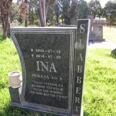 SLABBERT Ina 1926-2016