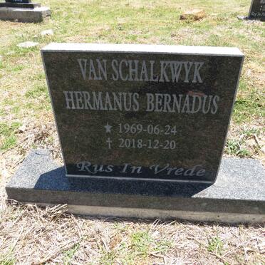 SCHALKWYK Hermanus Bernadus, van 1969-2018