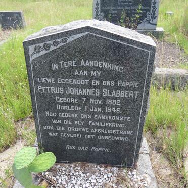 SLABBERT Petrus Johannes 1882-1946
