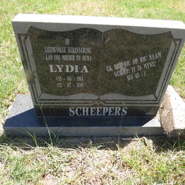 SCHEEPERS Lydia 1914-2001