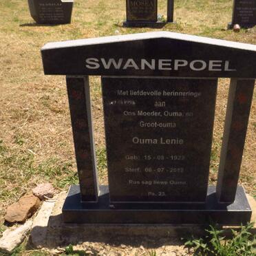 SWANEPOEL Lenie 1922-2012