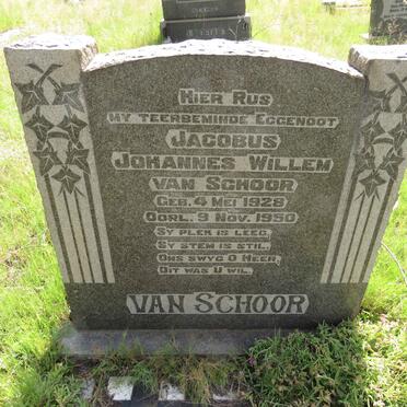 SCHOOR Jacobus Johannes Willem, van 1928-1950