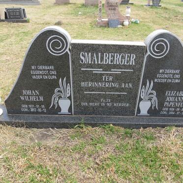 SMALBERGER Johan Wilhelm 1921-2012 & Elizabeth Johanna PAPENFUS 1924-2004