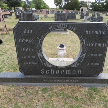 SCHOEMAN Jan Dirkse 1961-2004 & Hermina 1965-2004