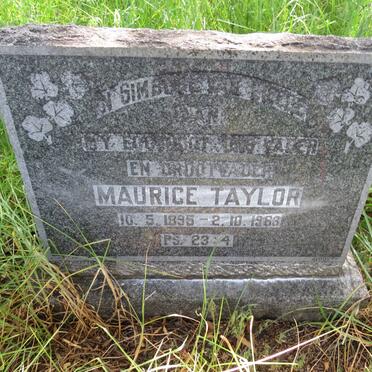 TAYLOR Maurice 1895-1963
