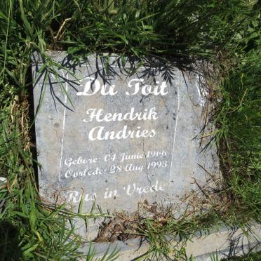 TOIT Hendrik Andries, du 1966-1993