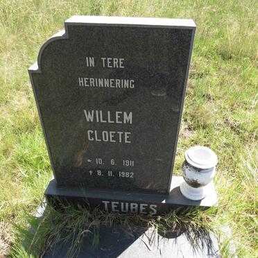 TEUBES Willem Cloete 1911-1982