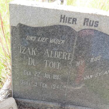 TOIT Izak Albert, du 1865-1940 