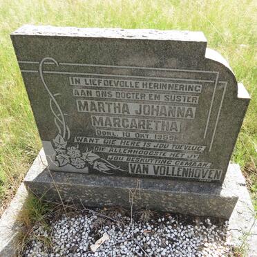 VOLLENHOVEN Martha Johanna Margaretha, van -1959