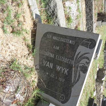 WYK Catharina Elizabeth, van 1912-