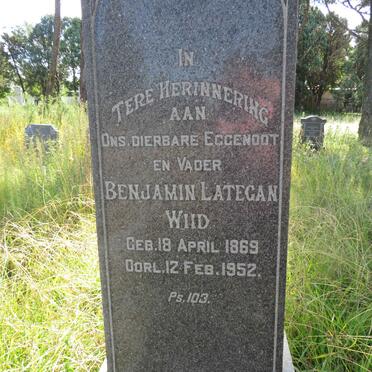 WIID Benjamin Lategan 1869-1952