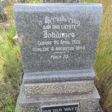 WATT Johannes, van der 1926-1948