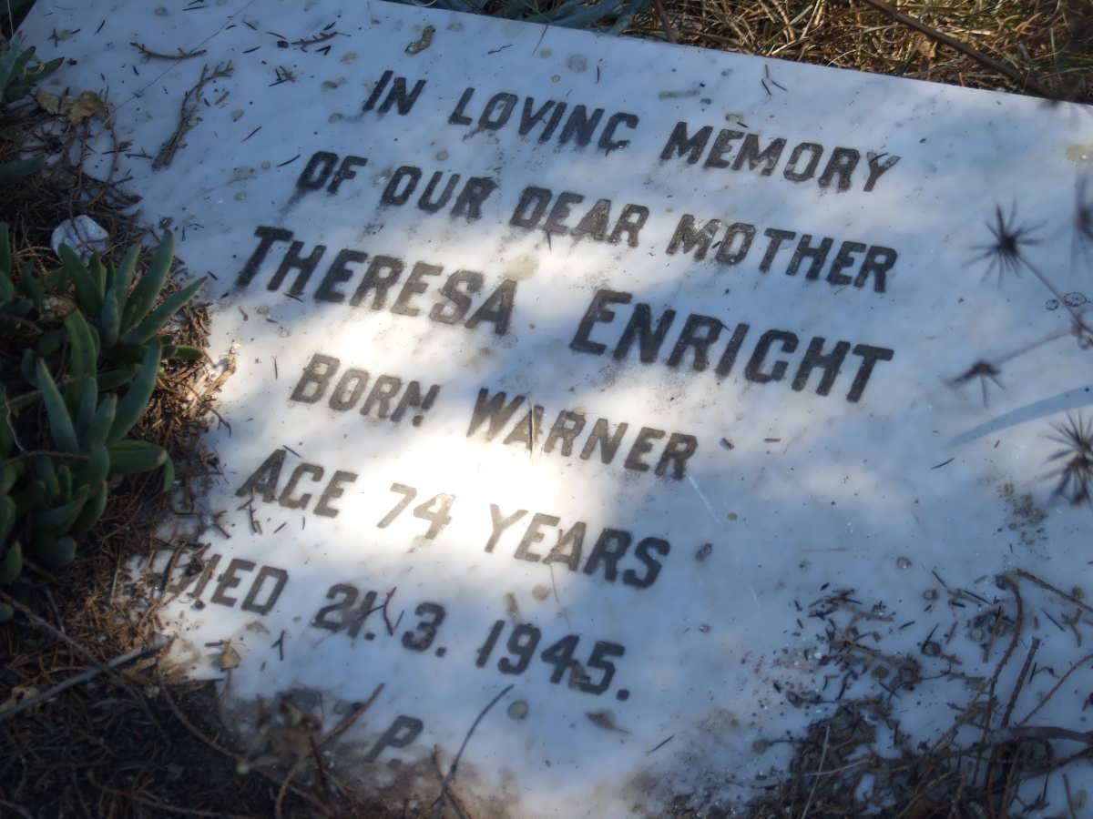 ENRIGHT Theresa nee WARNER -1945