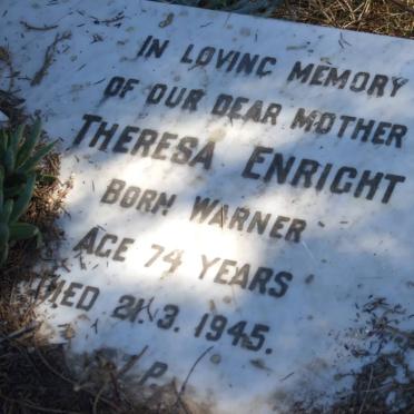 ENRIGHT Theresa nee WARNER -1945