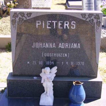 PIETERS Johanna Adriana nee OOSTHUIZEN 1894-1978