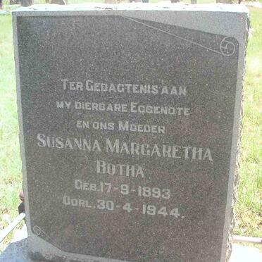 BOTHA Susanna Margaretha 1893-1944