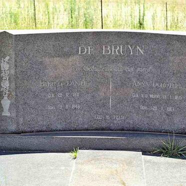 BRUYN Barend Daniel, de 1871-1948 &amp; Anna Dorothea V.D. MERWE 1875-1967