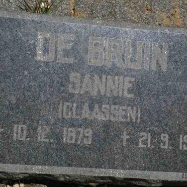 BRUIN Sannie, de nee CLAASSEN 1879-1961