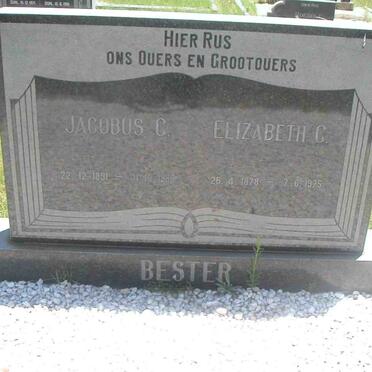BESTER Jacobus C. 1891-1980  &amp; Elizabeth C. 1878-1975