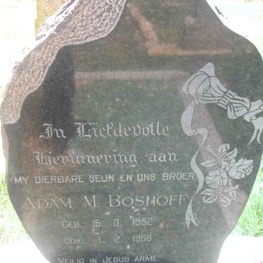 BOSHOFF Adam M. 1952-1966