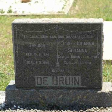 BRUIN Theunis, de 1874-1956 &amp; Elsie Johanna Susanna DE BRUIN 1876-1934