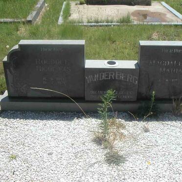 BERG Roedolf Nicolaas, van der 1893-1971 &amp; Magdalena Maria 1898-1973