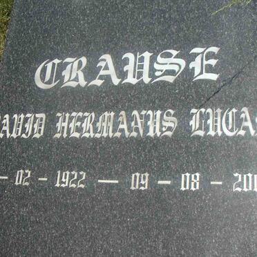 CRAUSE David Hermanus Lucas 1922-2002