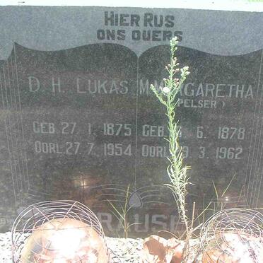 CRAUSE D.H. Lukas 1875-1954 &amp; M. Margaretha PELSER 1878-1962