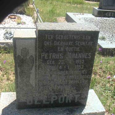 DELPORT Petrus Johannes 1952-1953