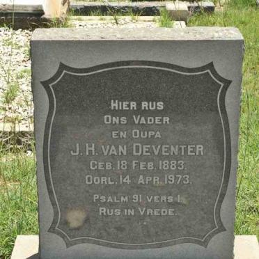 DEVENTER J.H., van 1883-1973