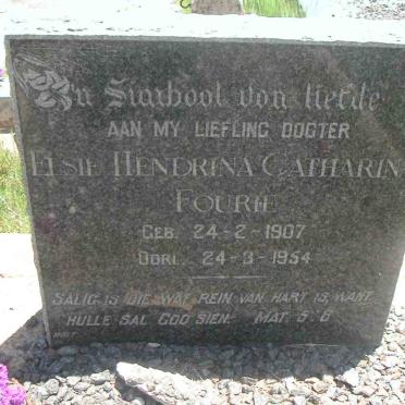 FOURIE Elsie Hendrina Catharina 1907-1954