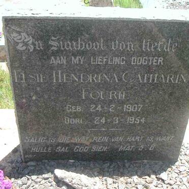 FOURIE Elsie Hendrina Catharina 1907-1954