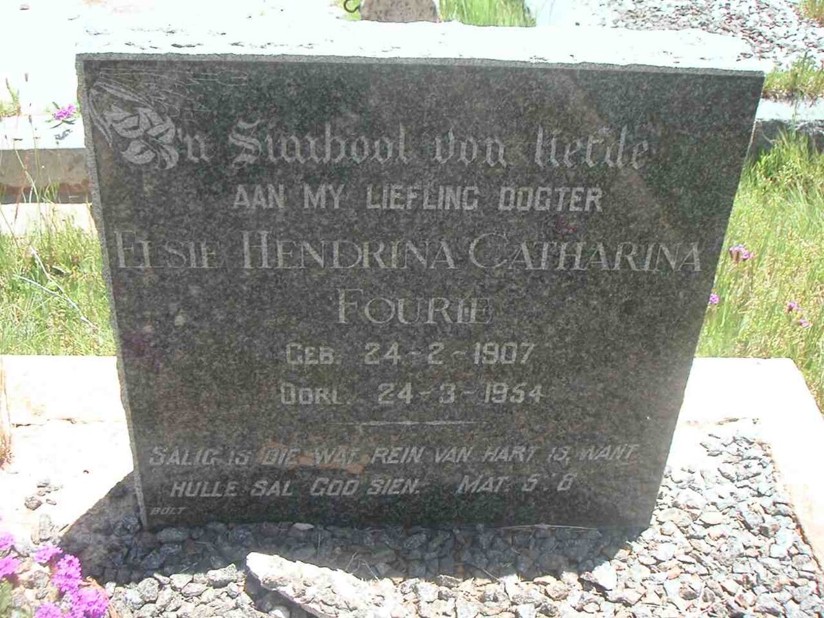 FOURIE Elsie Hendrina Catharina 1907-1954